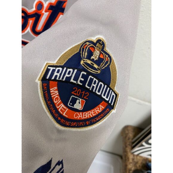 Miguel Cabrera 2012 Detroit Tigers World Series Triple Crown Jersey 60 - Picture 4 of 6